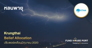 Krungthai Belief Allocation ปรับพอร์ตเดือน มิ.ย. 2020: หลบพายุ