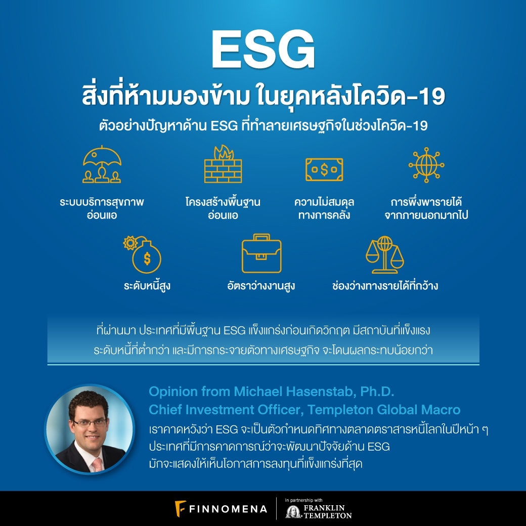 หรือ ESG คือพระเอกที่จะมาช่วยสร้างโลกหลังโควิด-19?