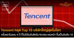 News Update: Tencent หลุด Top 10 บริษัทใหญ่สุดในโลก ครั้งแรกในรอบ 4 ปี ที่ไม่มีหุ้นจีนติดโผ Nvidia แซงหน้า ขึ้นเป็นอันดับ 10