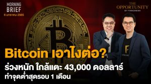 FINNOMENA The Opportunity Morning Brief 06/01/2022 “Bitcoin เอาไงต่อ? ร่วงหนัก ใกล้แตะ 43,000 ดอลล่าร์ ทำจุดต่ำสุดรอบ 1 เดือน”  พร้อมสรุปเนื้อหา